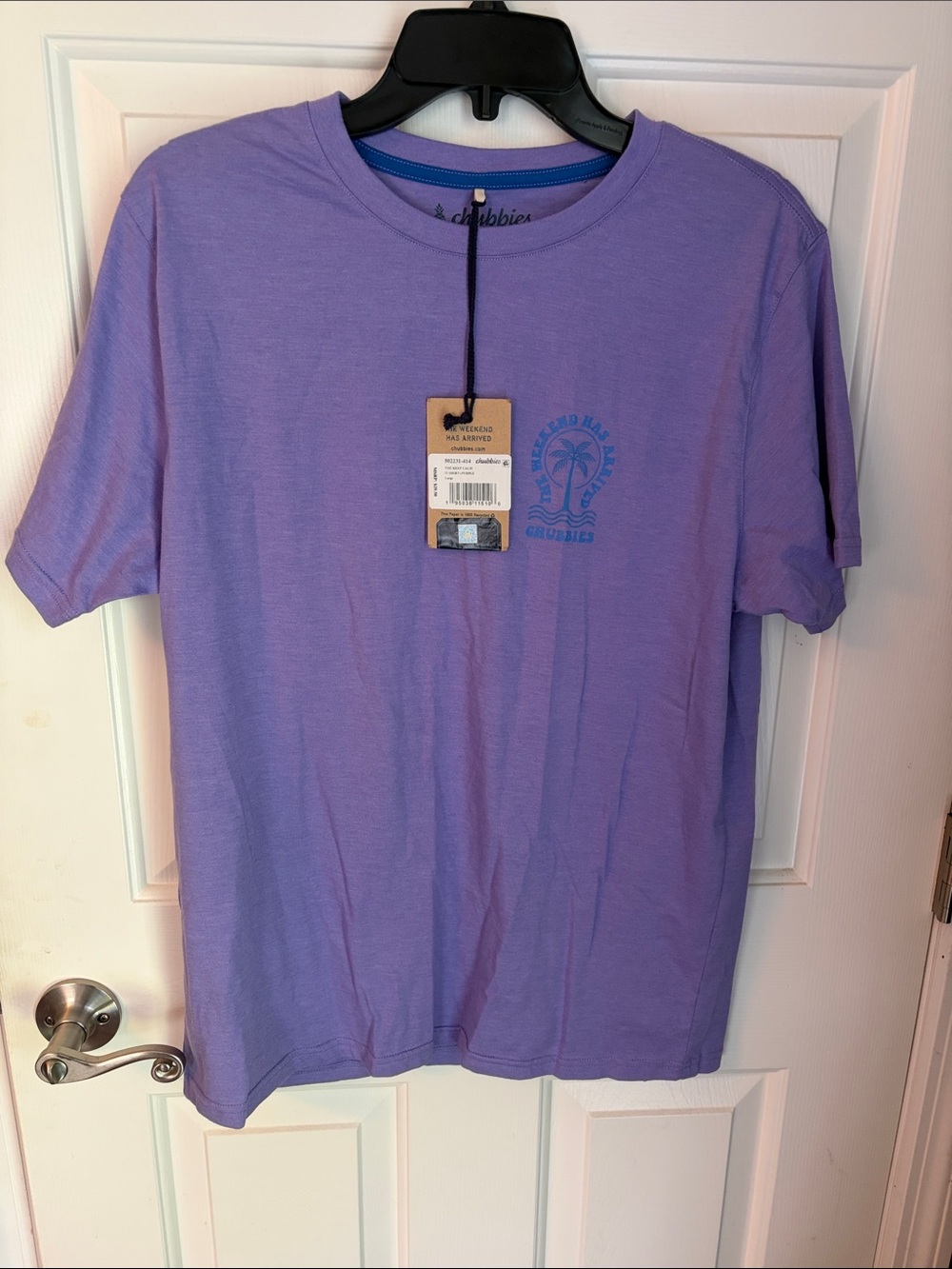 chubbies Lavender Palm Pocket Tee